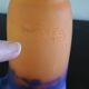 Muller Freres Luneville - Tulip Corolla Orange-Violet Marbled Glass