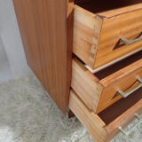 Scandinavian vintage dresser from the 60s teak feet compass