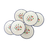 Old X6 flat plates model "Rosemonde" of the French manufacture of Salins