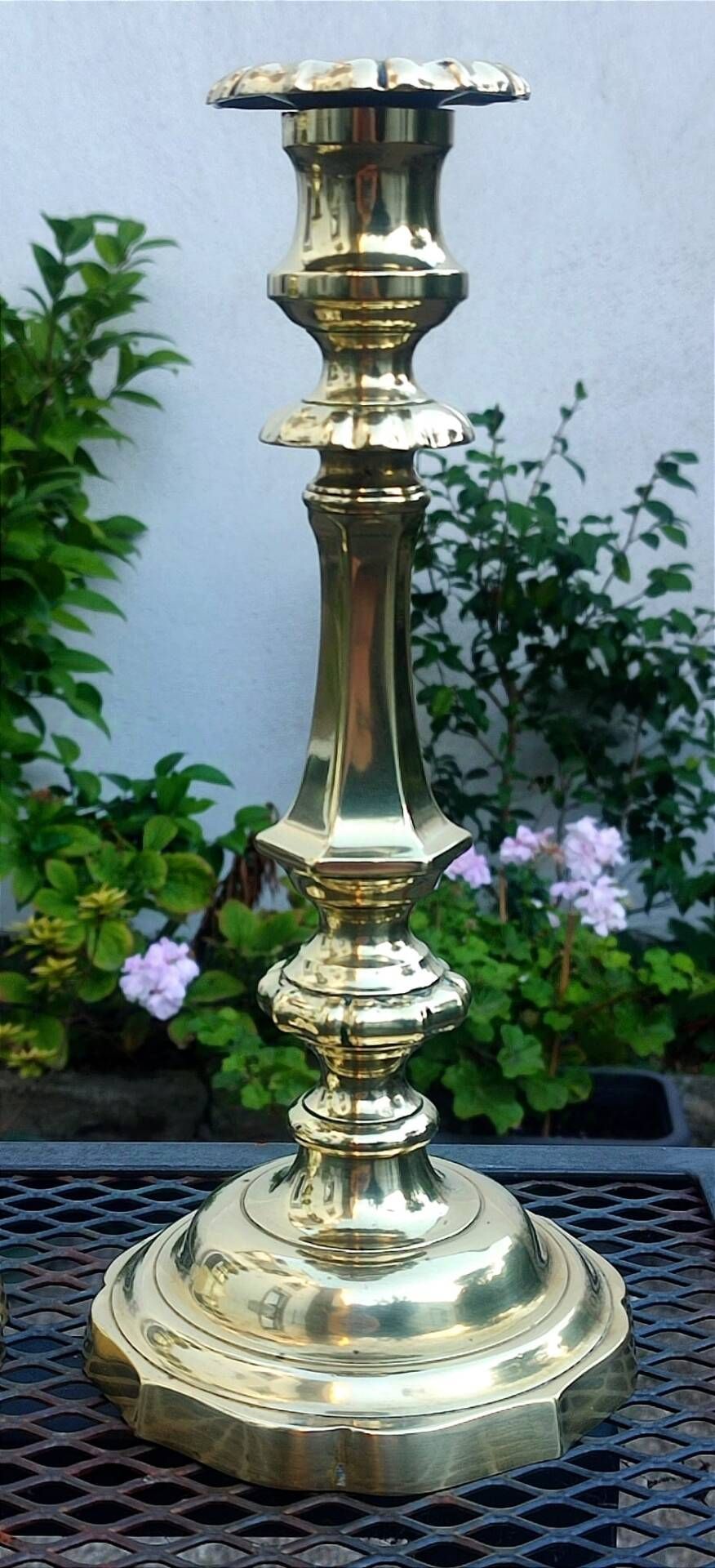 Magnificent pair of golden candlesticks
