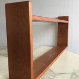 Wall shelf in elm, 1980s