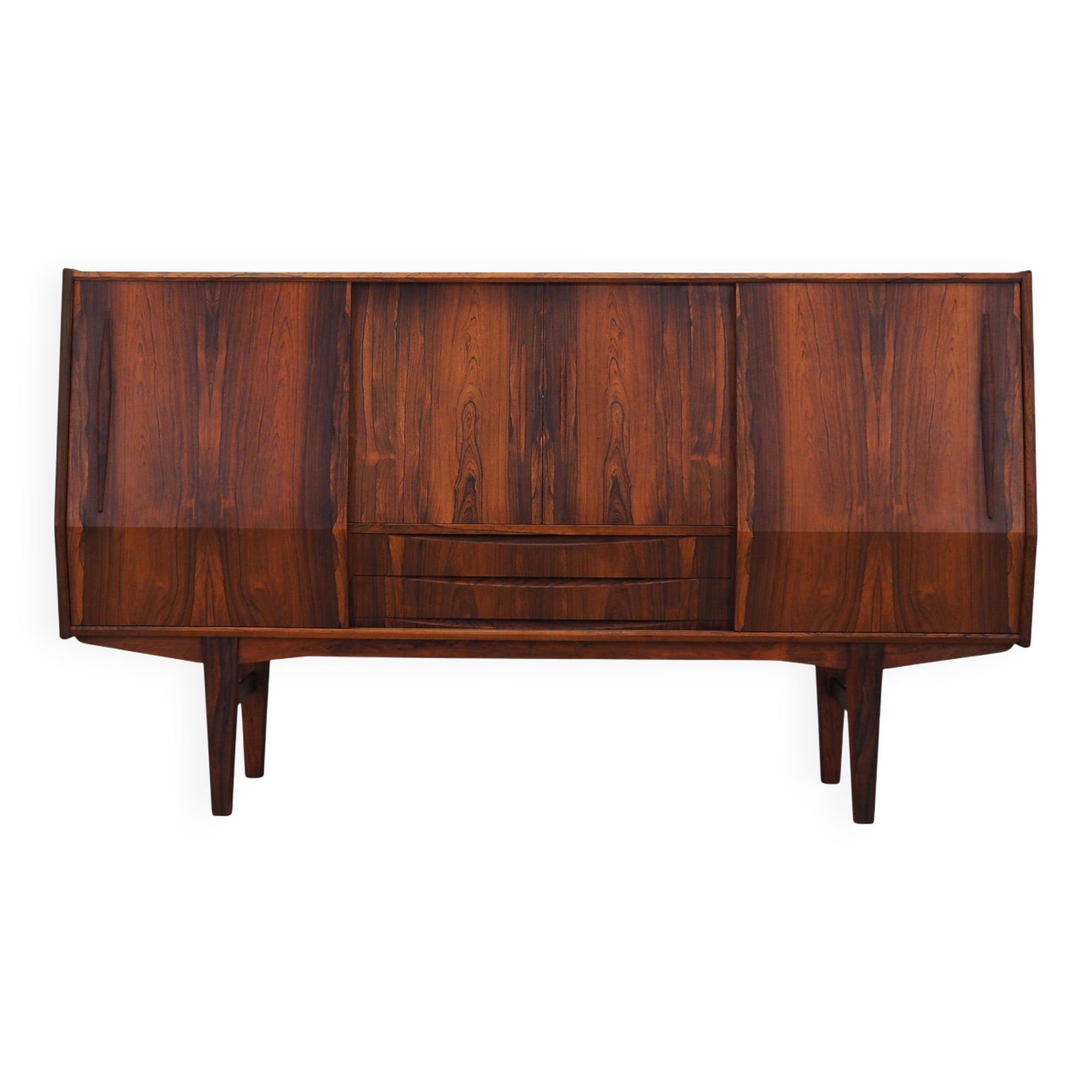 Rosewood highboard, Danish design, 1970s, production: Denmark