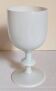 Vintage white opaline vase-cup 16.5 cm
