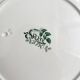 4 ironstone dinner plates "Rosa" Boch Freres Keramis BFK