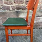 4 Vintage chairs of Restaurant bistro skai simili leather