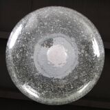 Glass globe hanging lamp by Doria Leuchten, 1970s