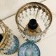 Paire de lampes en verre style Hollywood Regency, circa 1960