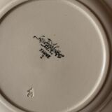 Lot 8 flat plates unbleached earthenware Sarreguemines