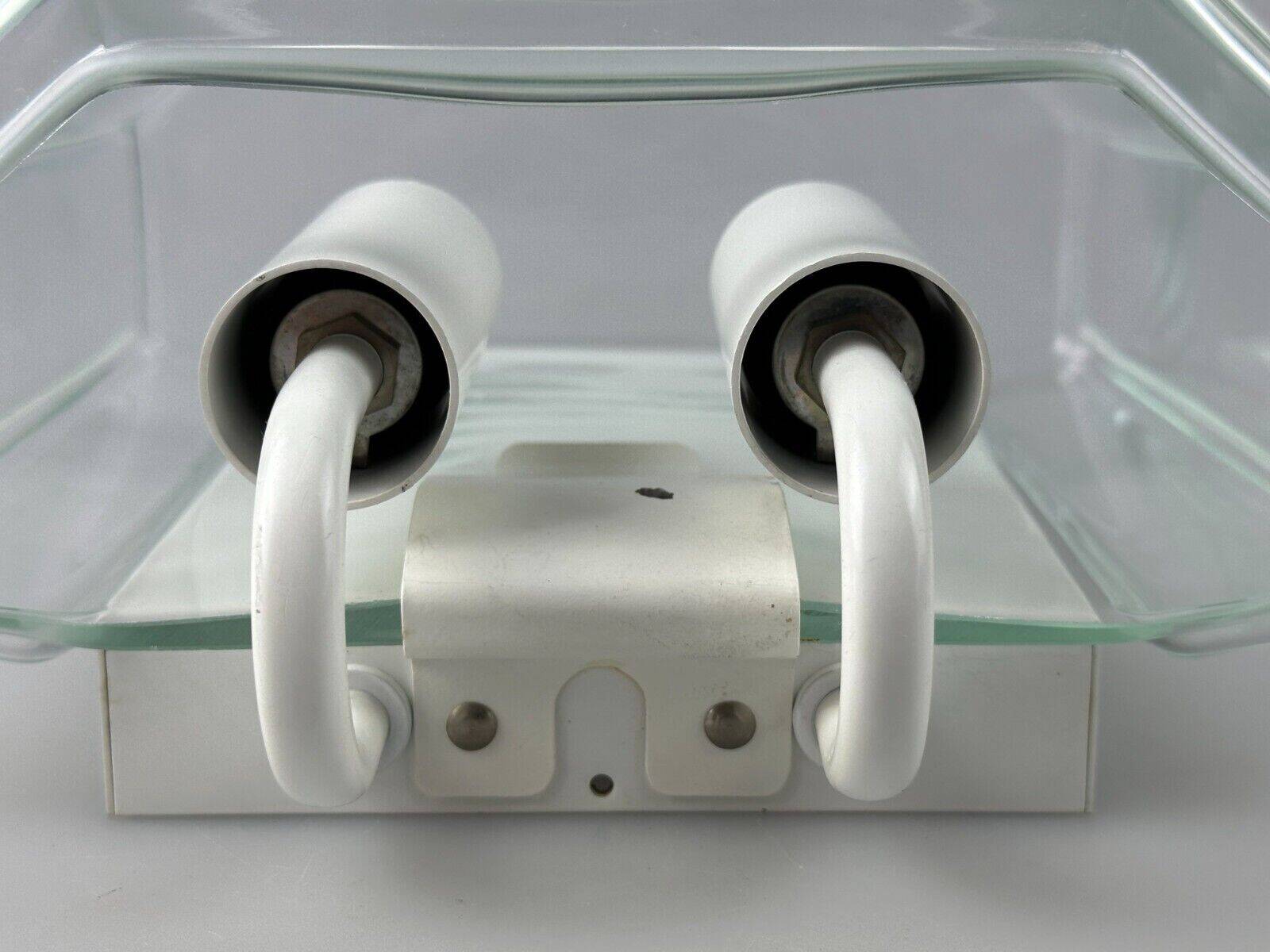 60s 70s wall lamp Glashütte Limburg Germany Glass & Metal Age Design