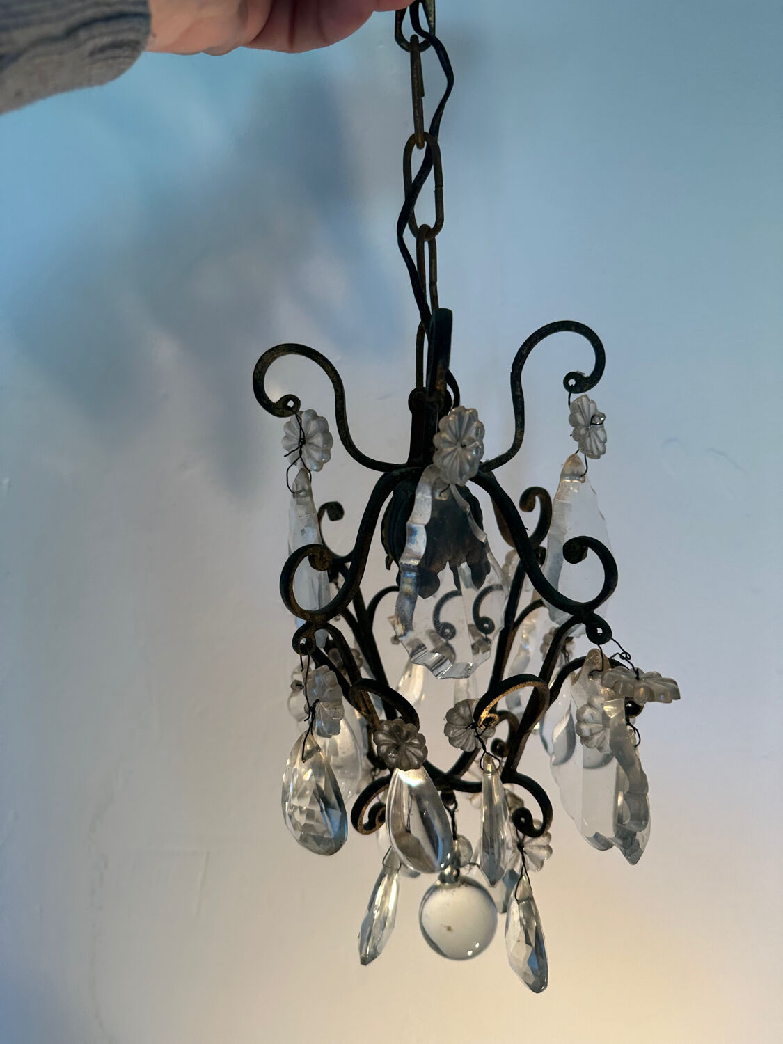 Chandelier in Pampilles Louis XV style