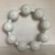 Pique flowers crown white ceramic