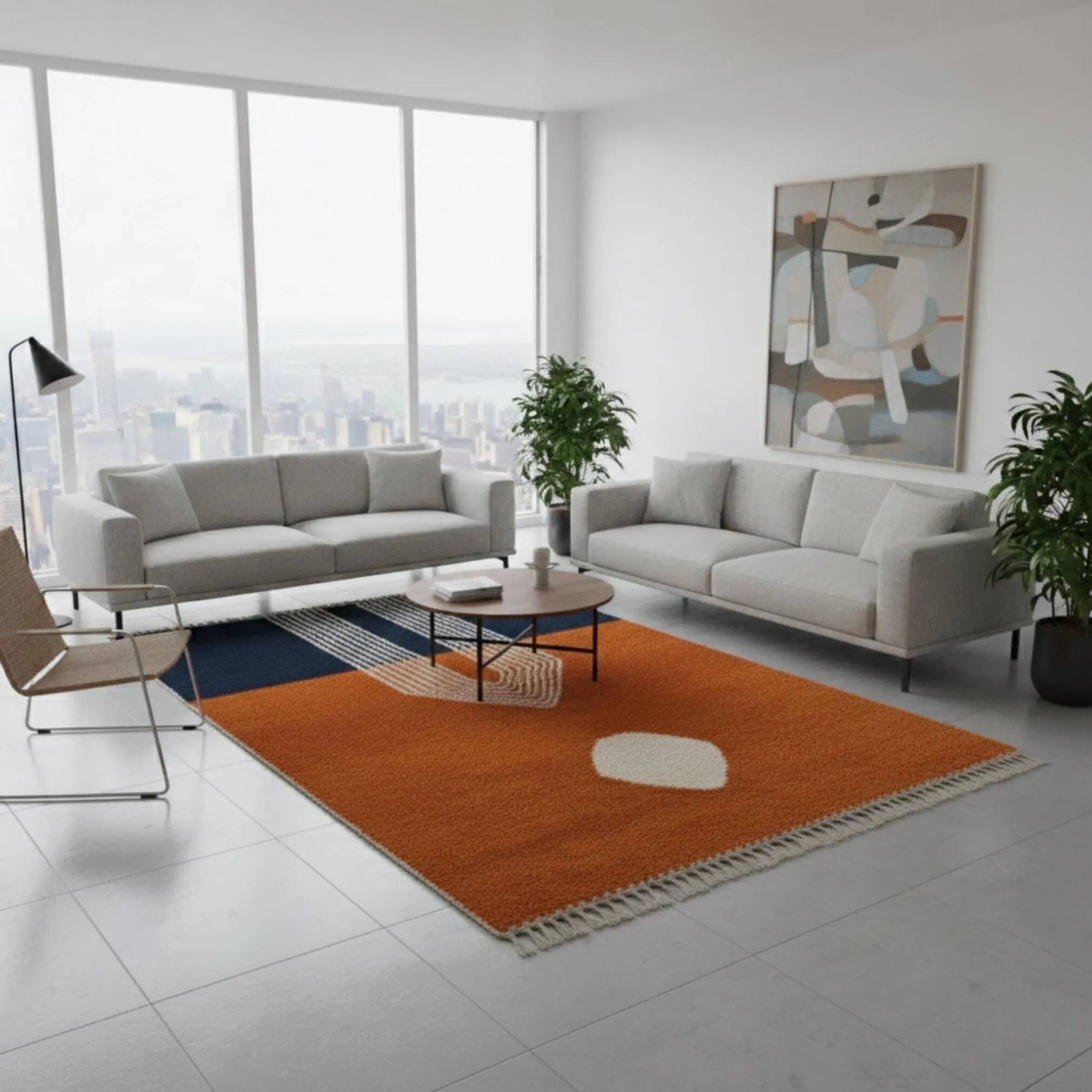 Berber carpet in natural wool 3x2 m