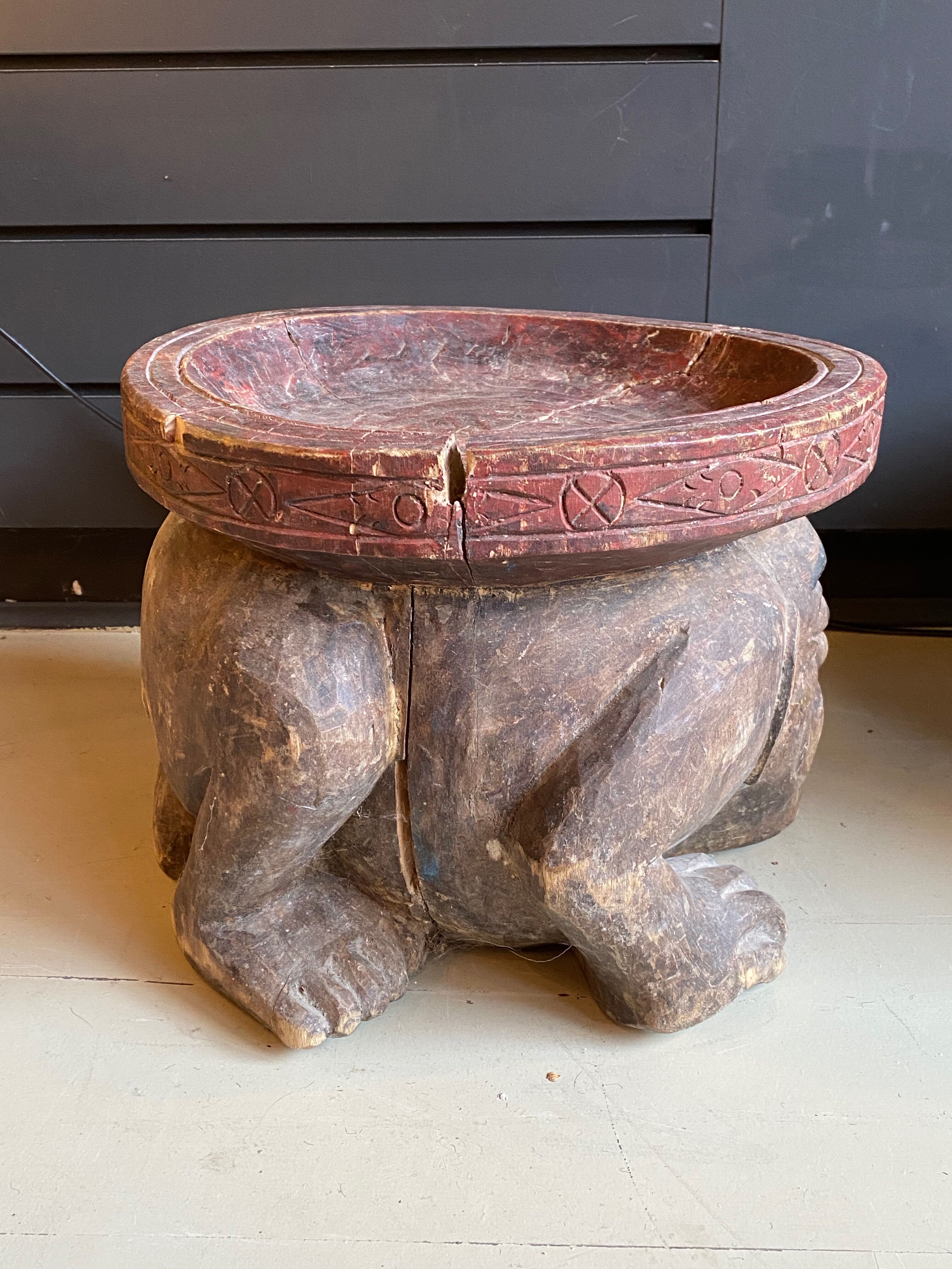 Pair of African stools