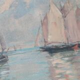 Marine lithograph reproduction table