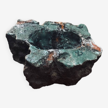 Empty pocket/ashtray in enamelled lava