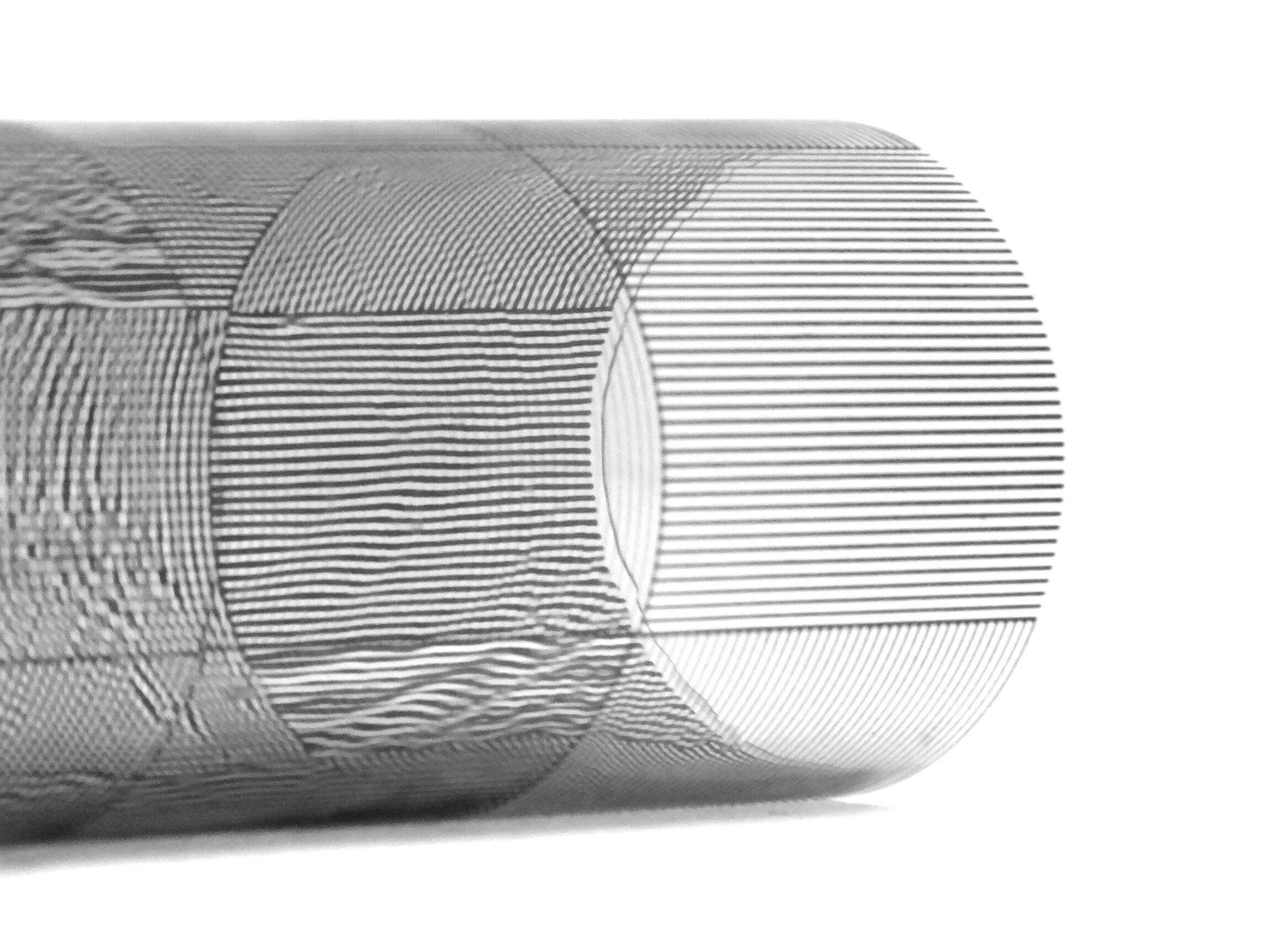 Vintage Vase • Kinetic Glass • Op Art • Sydney Cash • MoMA • 1995