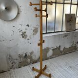 80s pine coat rack