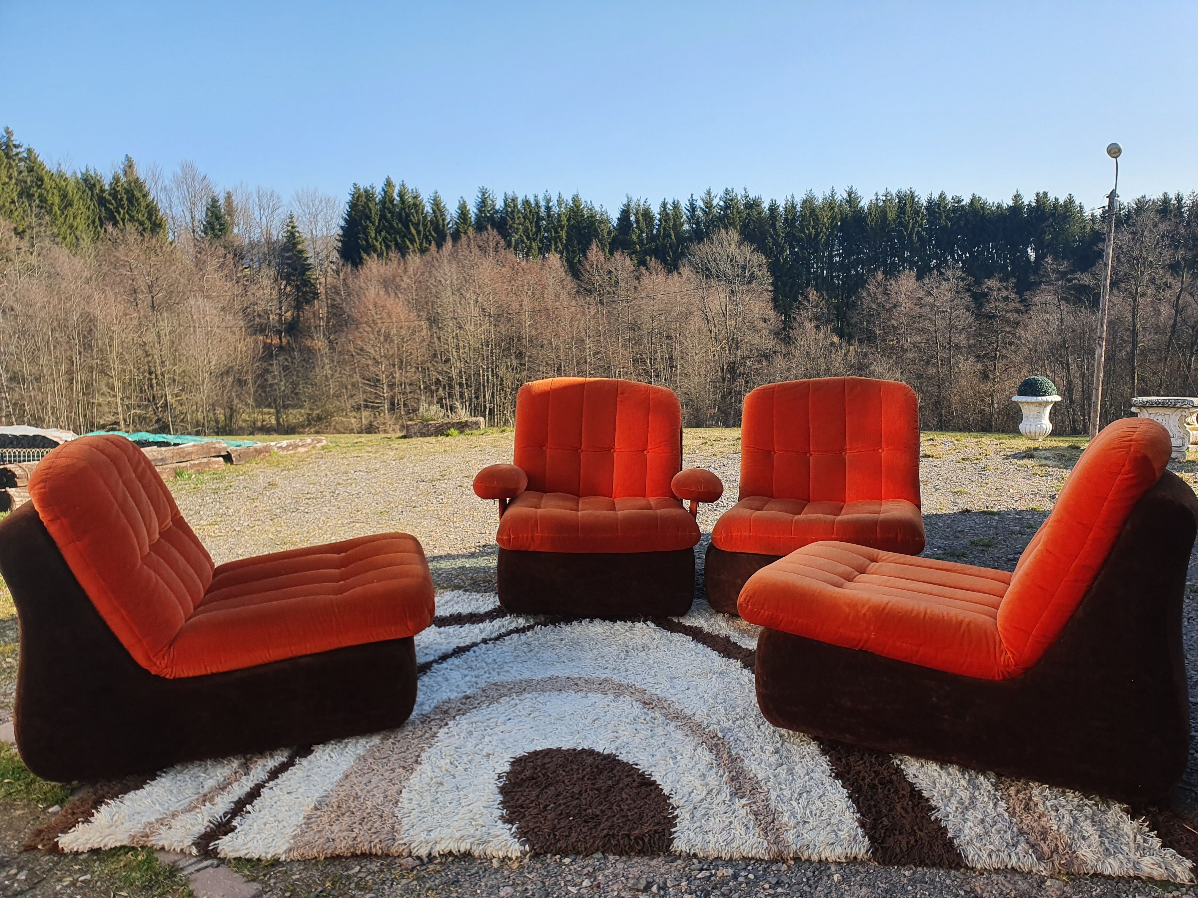 4 modular velvet heaters year 60/70