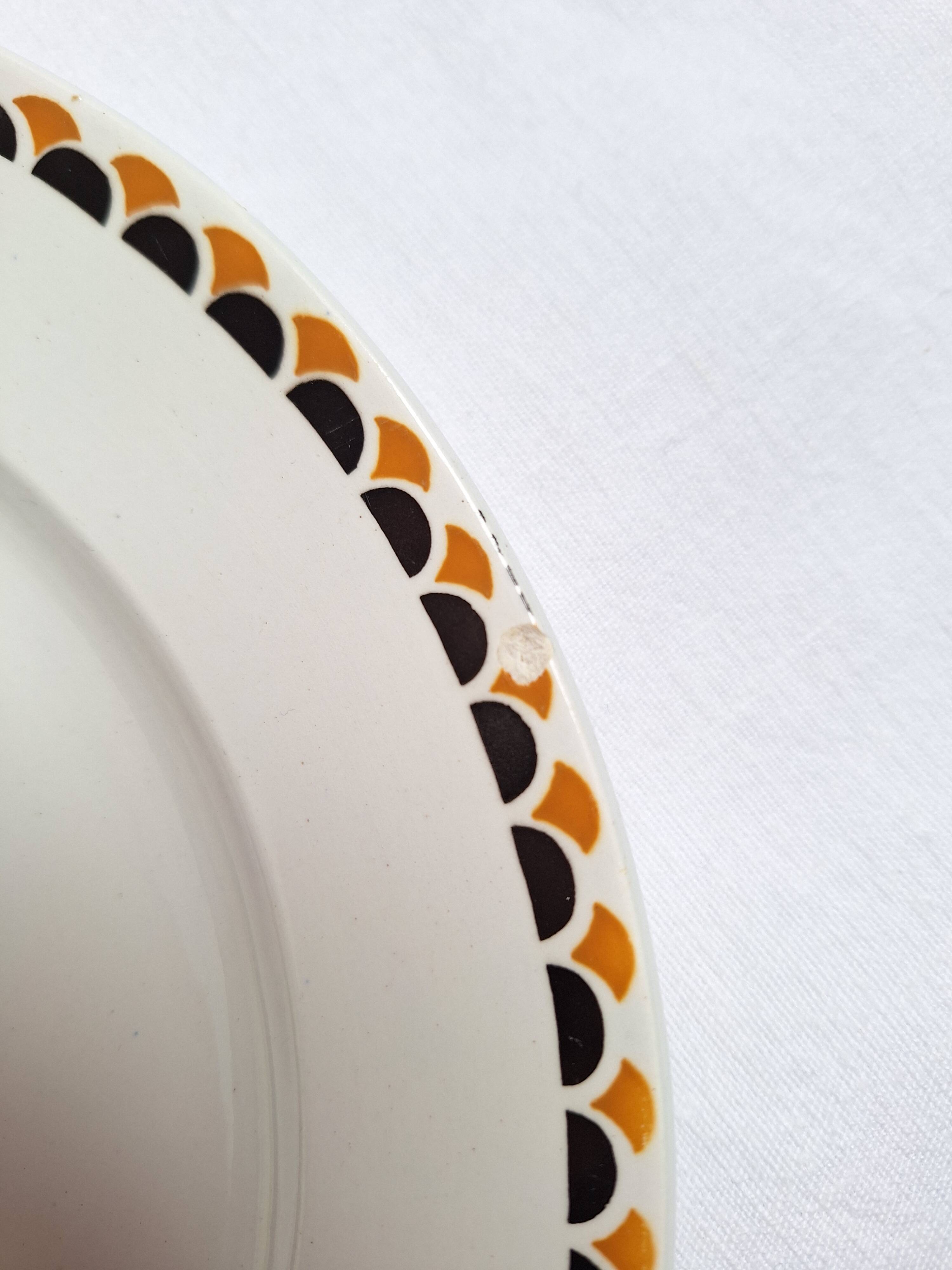 Flat plates Sarreguemines model Nomeny