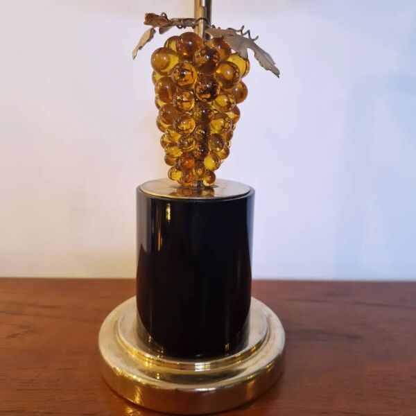 Lampe ''Raisin Ambre'' années 80's