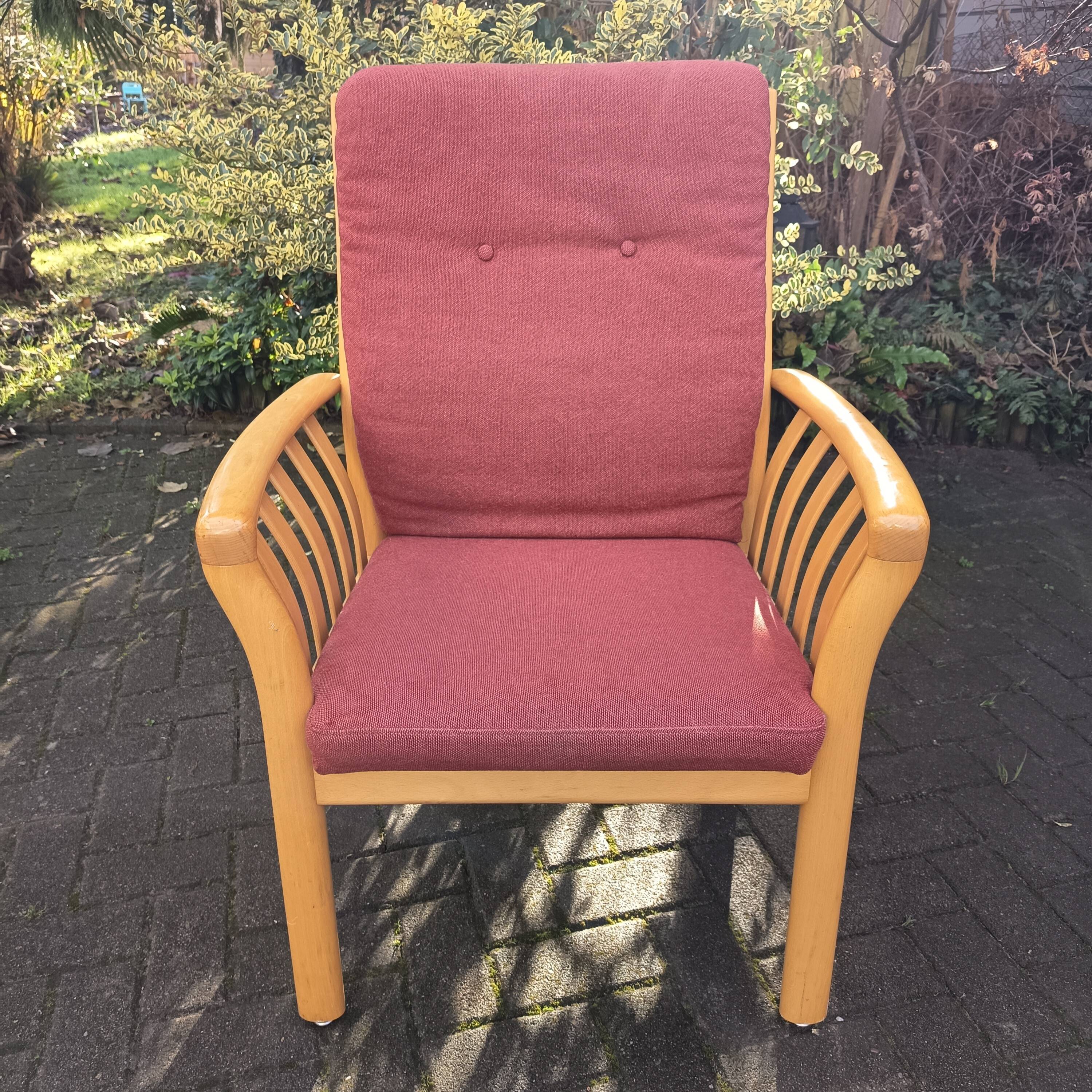 Pair of Danish armchairs, 1980