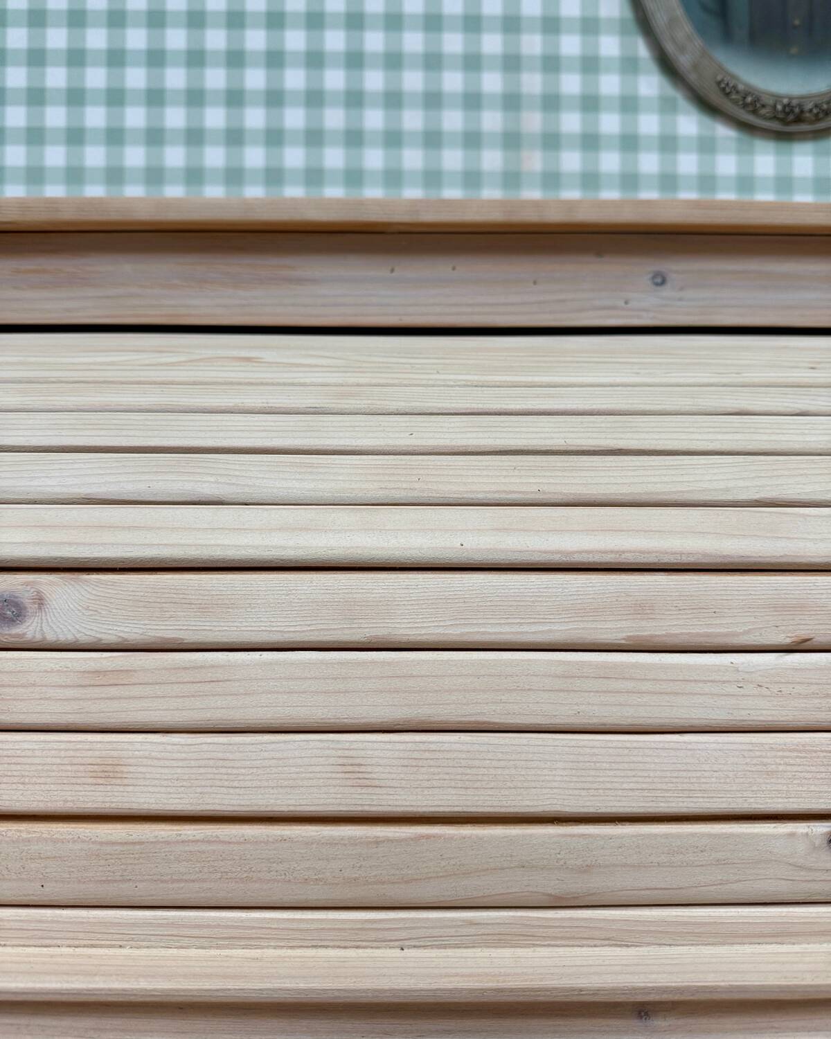 Bureau à rideau vintage, rénové