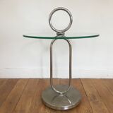 End table modernist handle