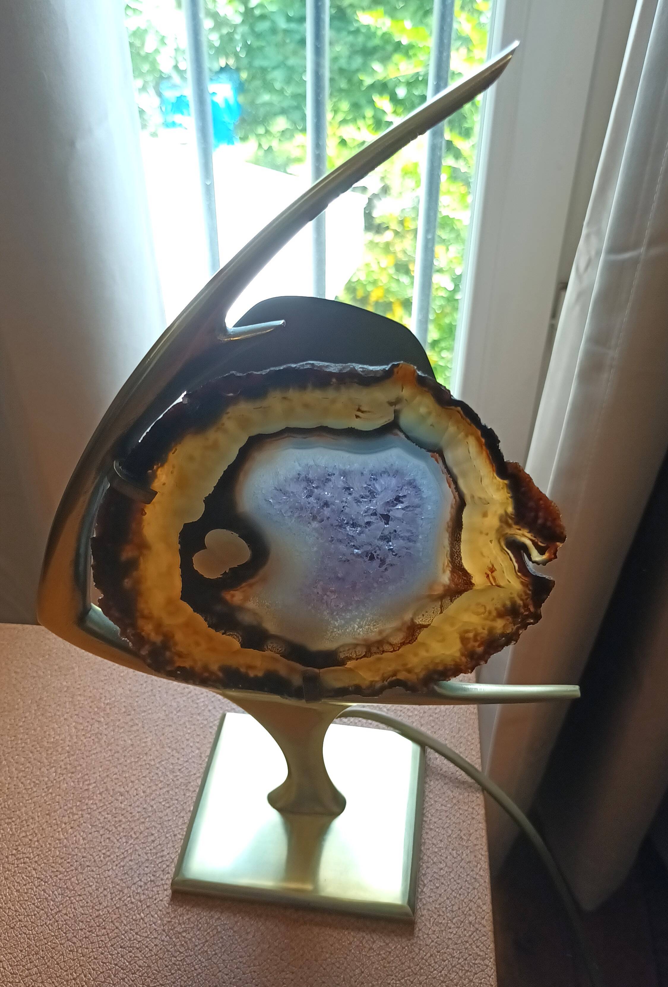 Fish lamp attributed to Willy Daro, 1970s.