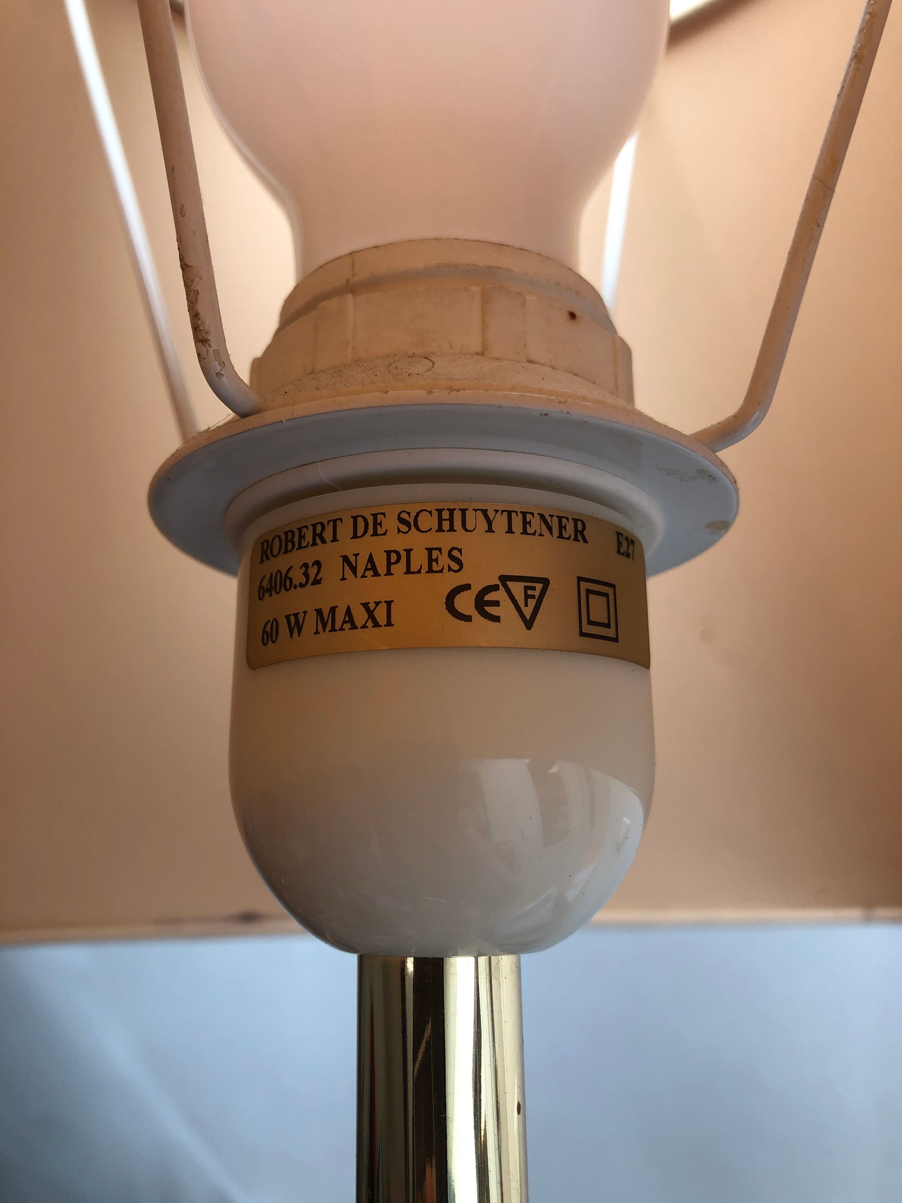 Pair of lamps Robert de Schuytener, 1980