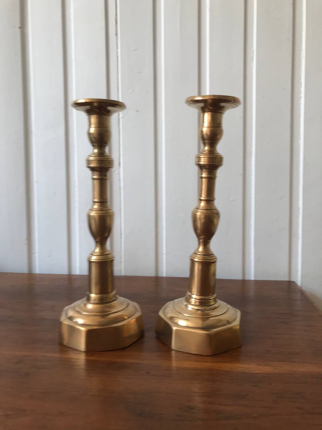 Pair of candle holders