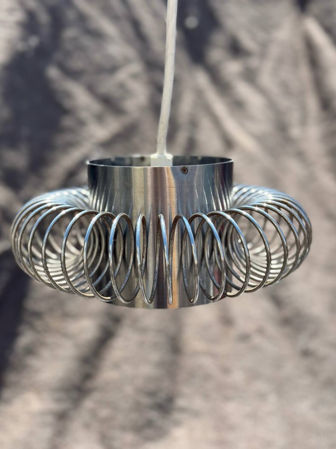 Pair of 70's Andrea Lazzari pendant lights for Morosini