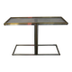 Steel and Brass Console Table by Bonci, Italy, 1970s