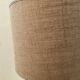 Vintage ceramic lamp and woven lampshade