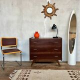 Commode vintage pieds compas