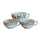Trio of cups in Gien earthenware