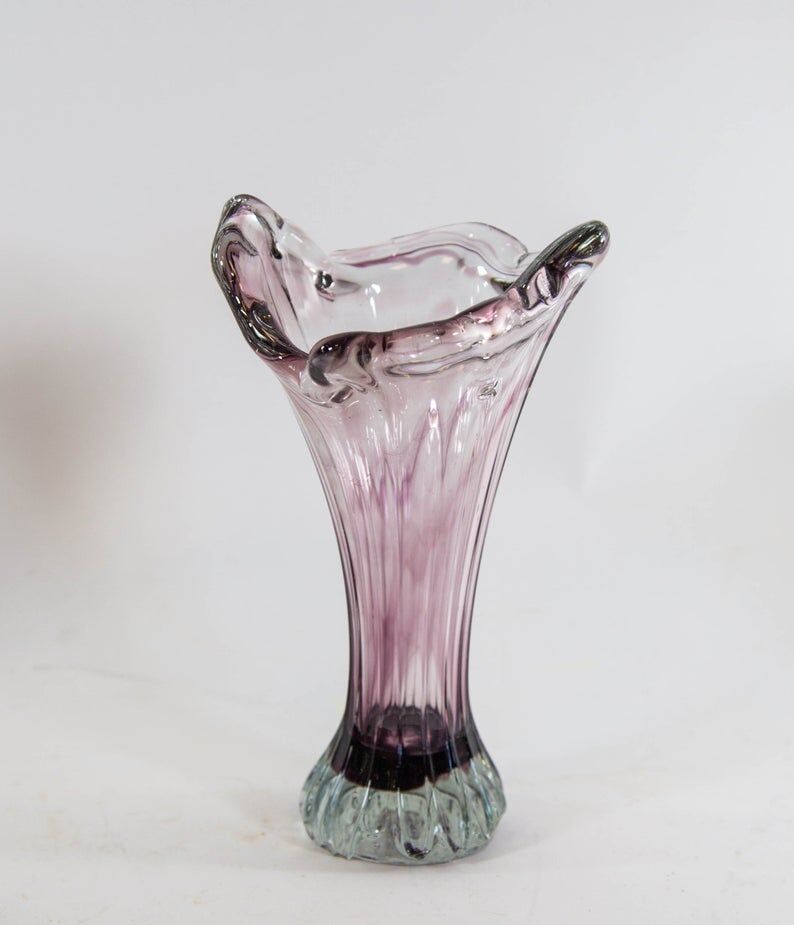 Set of 3 Murano vases 70s