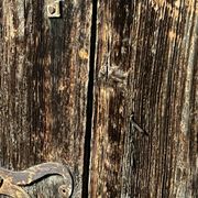 Pair of old shutters