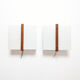 Paire d'appliques scandinaves 1960, teck massif et plexiglass, Raak C-1521