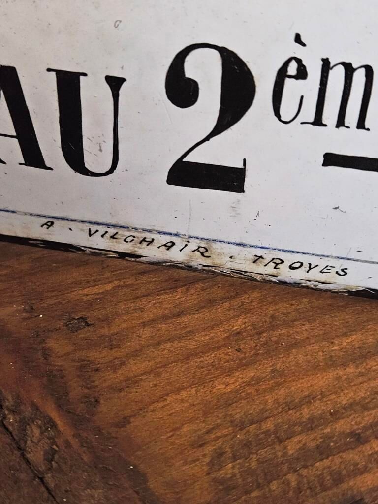 Bernard enamelled plaque