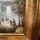 Oil painting on canvas: the Porte Saint Martin Paris 20th century