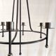 Candlestick hanging lamp 6 metal lights