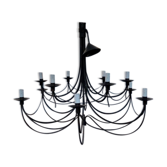 Wrought iron chandelier 1990