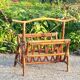 Rattan magazine rack 70s