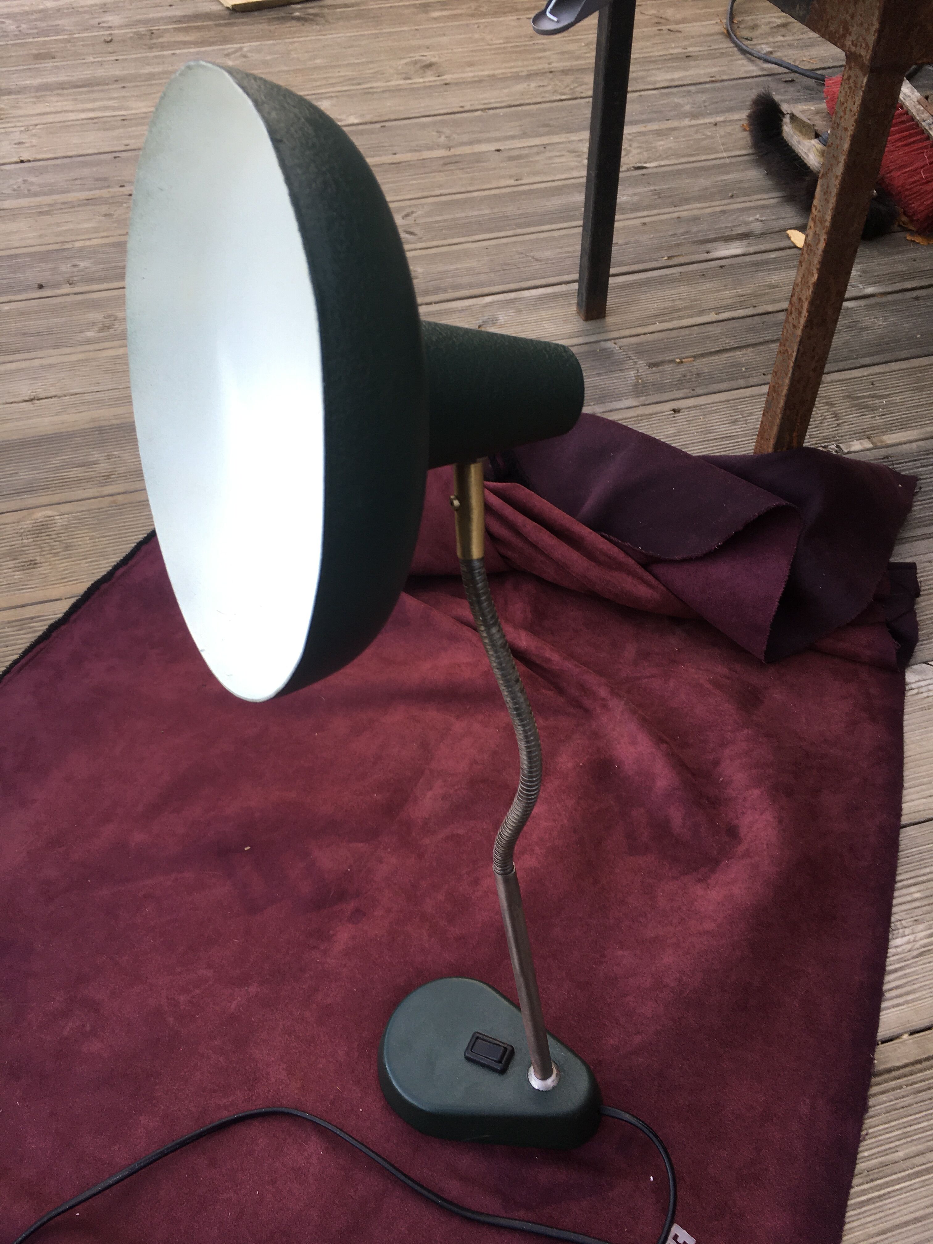 Floor lamp, articulated year 50' Aluminor