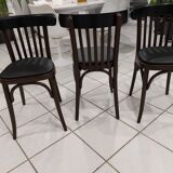 Set of 6 bistro chairs from the 1970s
