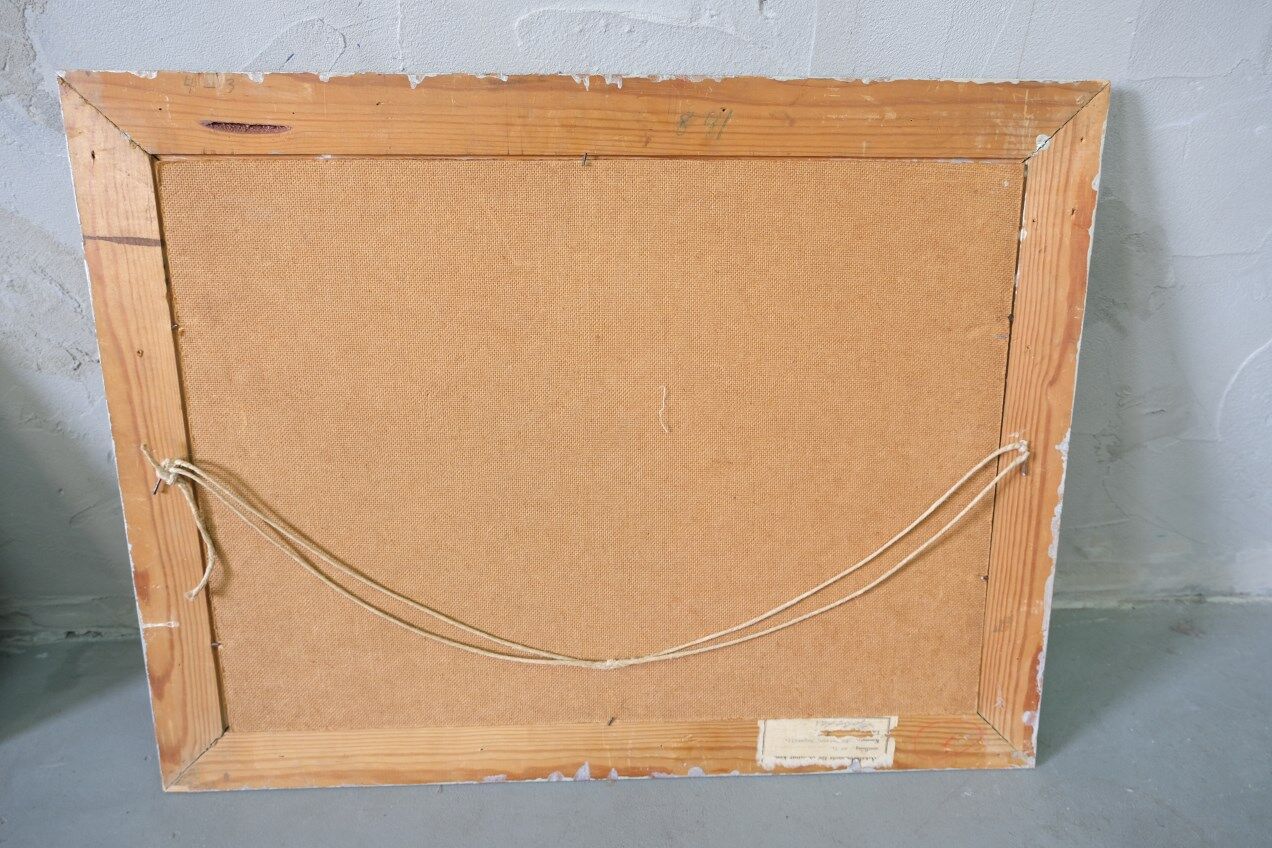 Ragnvald Magnusson, Swedish Modern Landscape, 1960, Oil on Panel, Framed