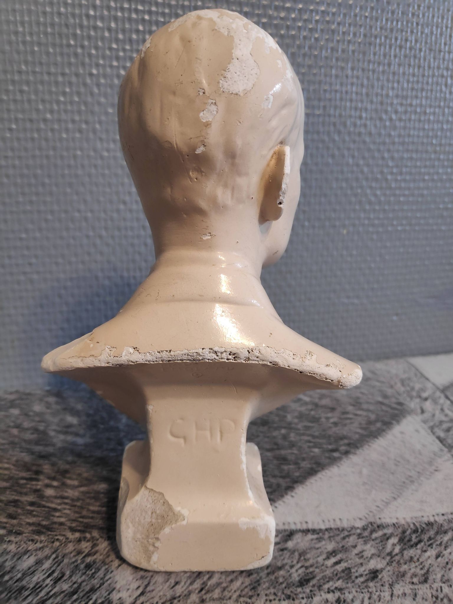 Bust of the Duke of Edinburgh in plaster from the 1950