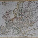 Pair of maps of Europe of the eighteenth