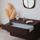 Commode italienne vintage en wengé – design 1970/80