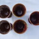 Set of 5 blaring mazagrans "Petite Masse" (Morvan)